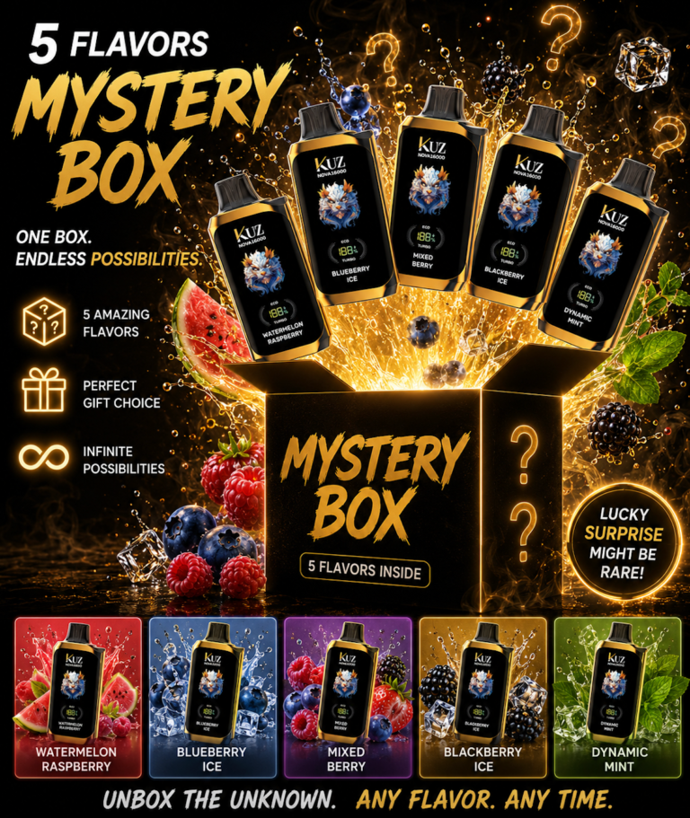 KUZ NOVA 16K PUFF Mystery Box (5 Pack)